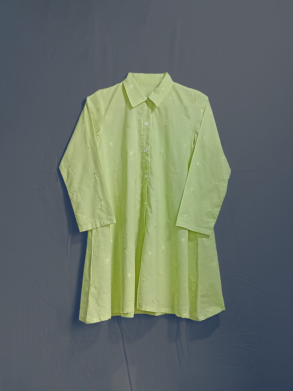 Key-Lime Embroided Shirt