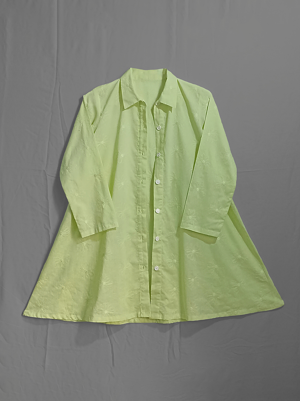 Key-Lime Embroided Shirt