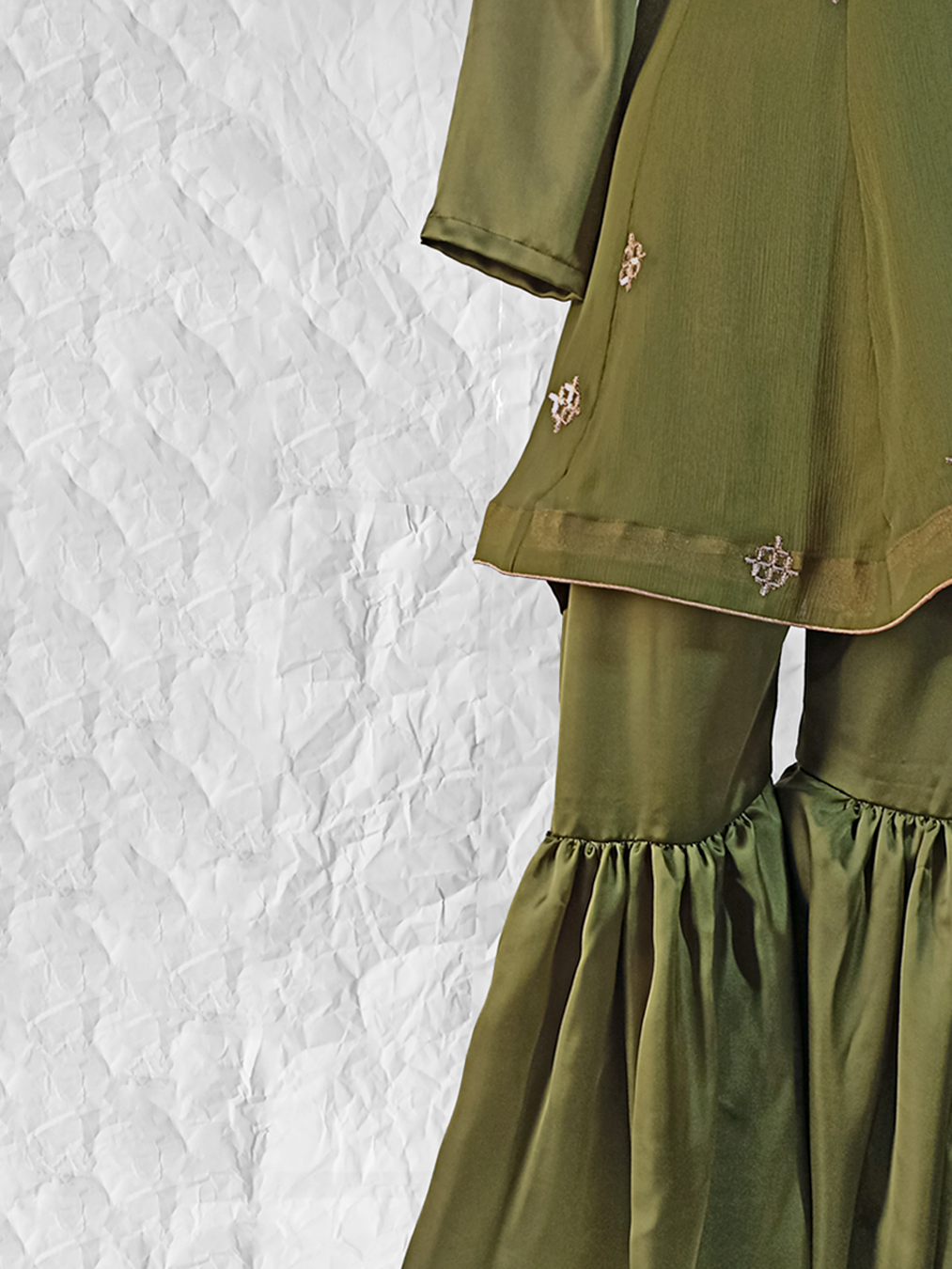 Dark Mehendi-Green Dress