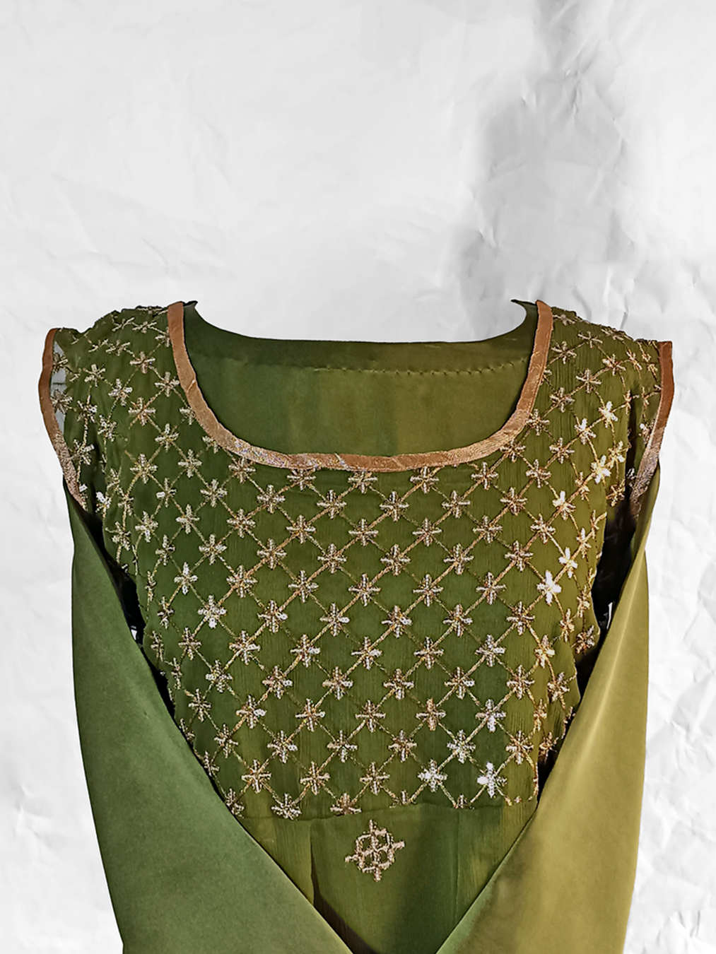 Dark Mehendi-Green Dress