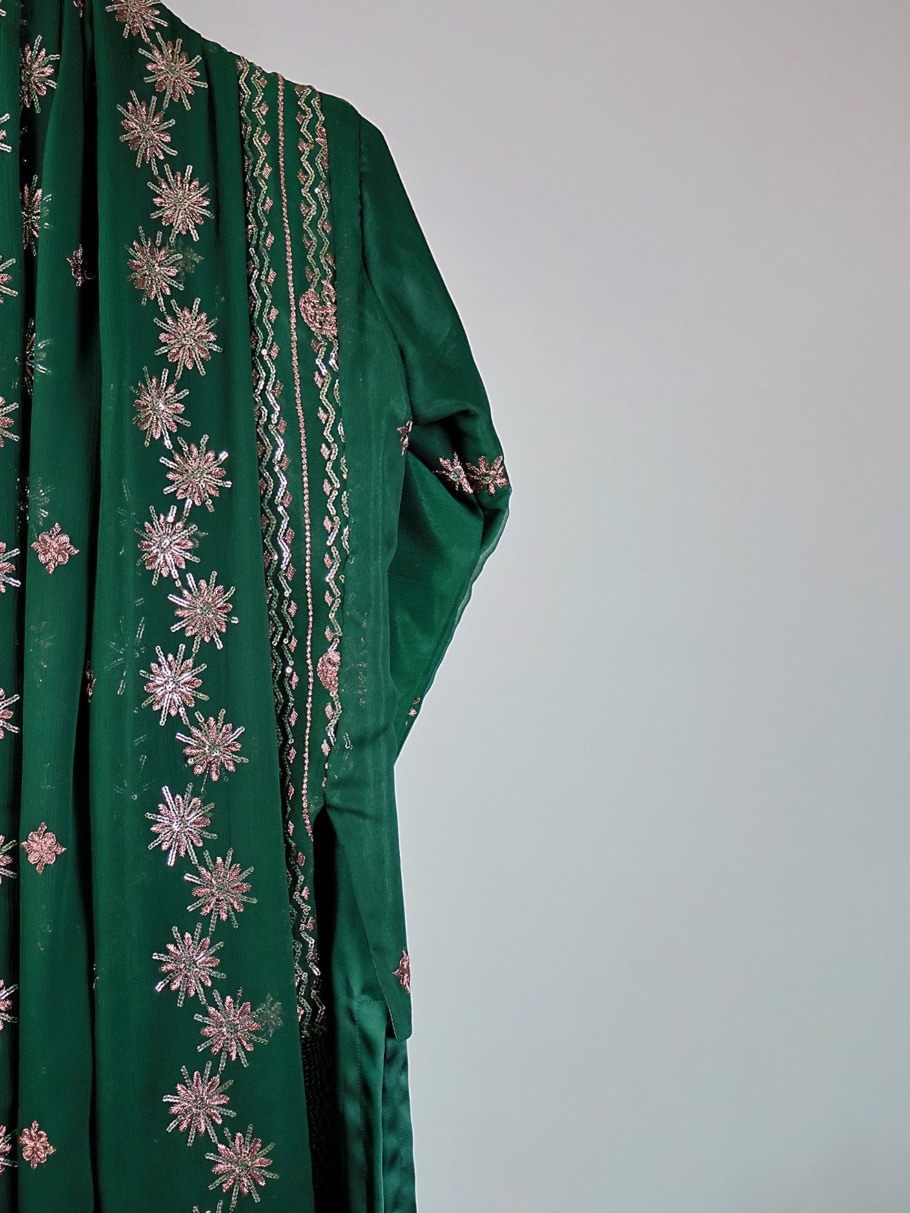 Pine-Green Kurta & Jacket