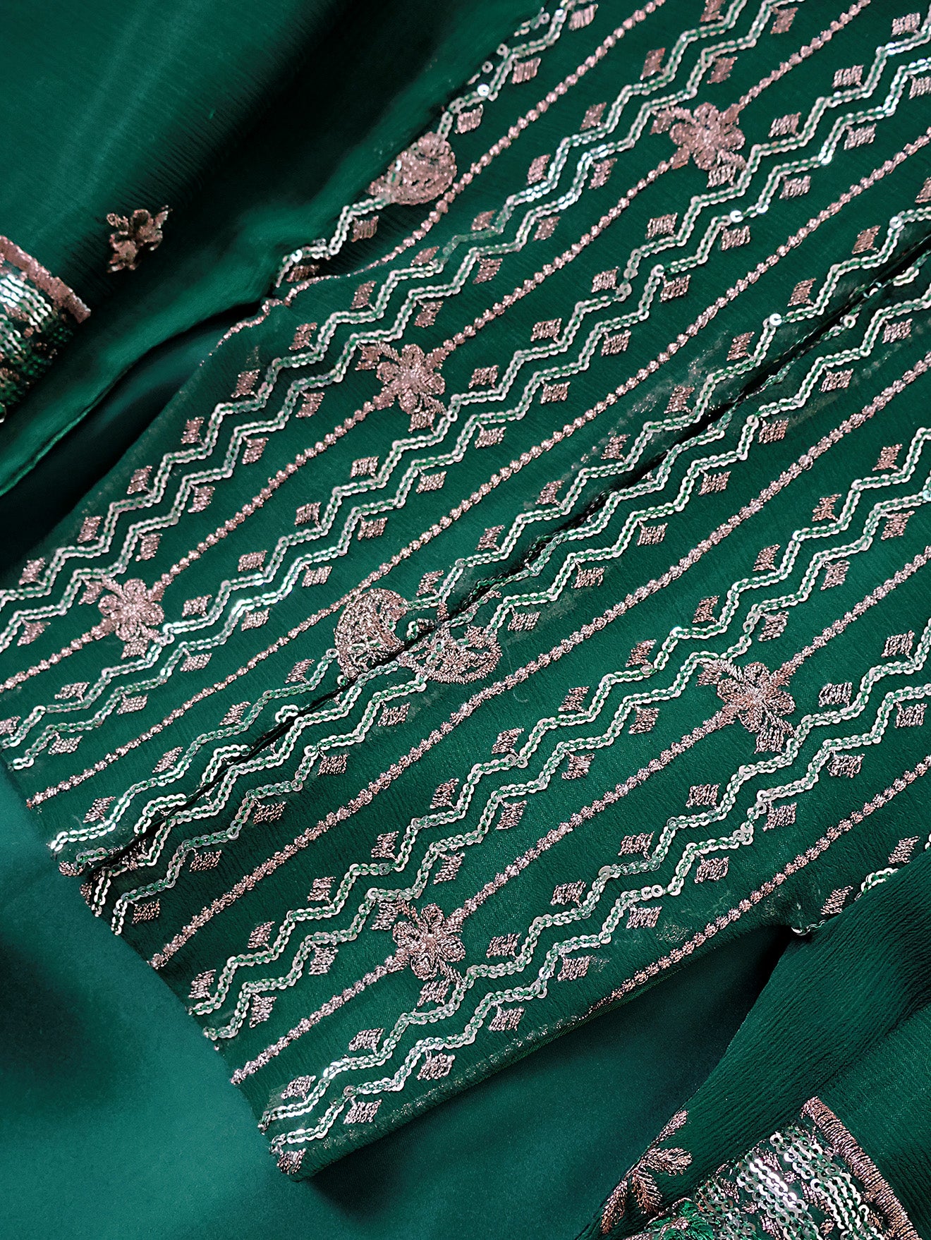 Pine-Green Kurta & Jacket
