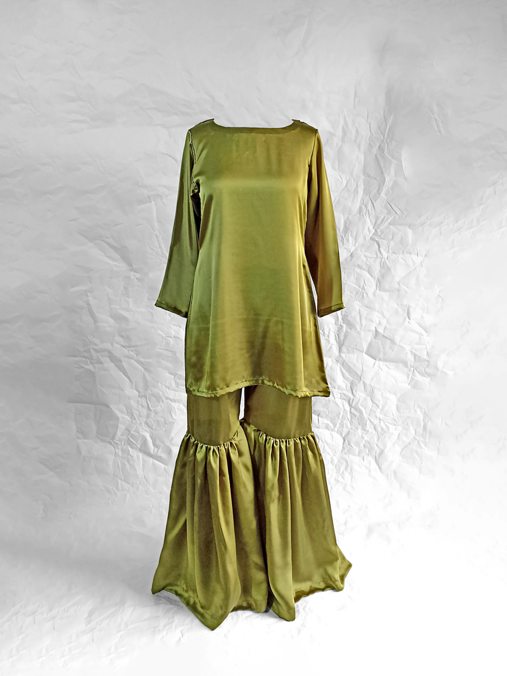 Dark Mehendi-Green Dress