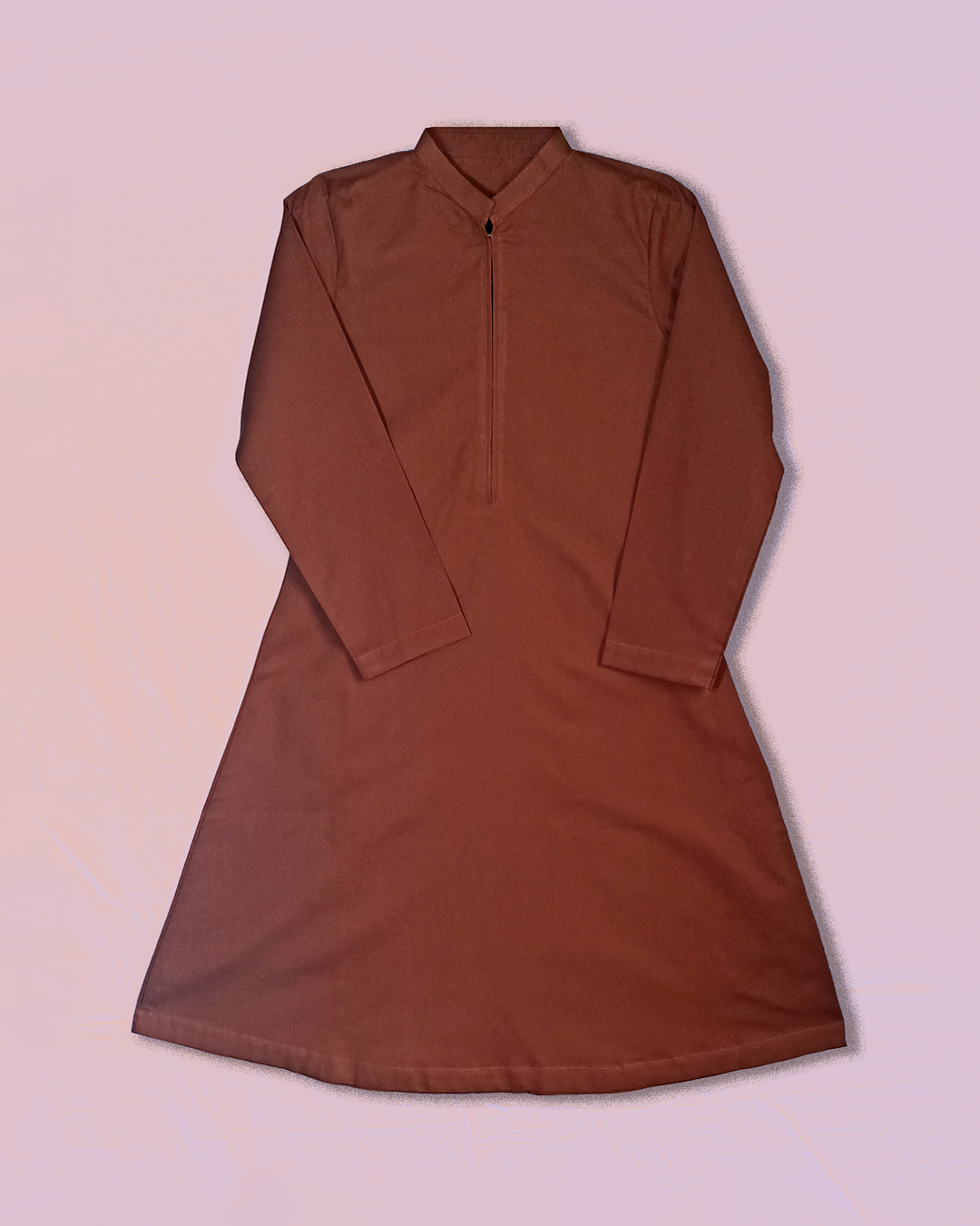 Brown Khadar Gown & Jacket