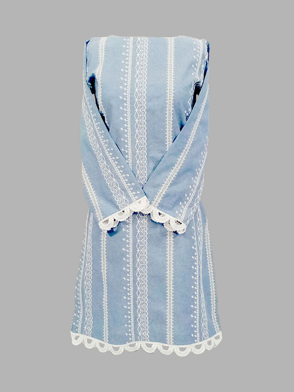Light-Blue Khadar Kurta