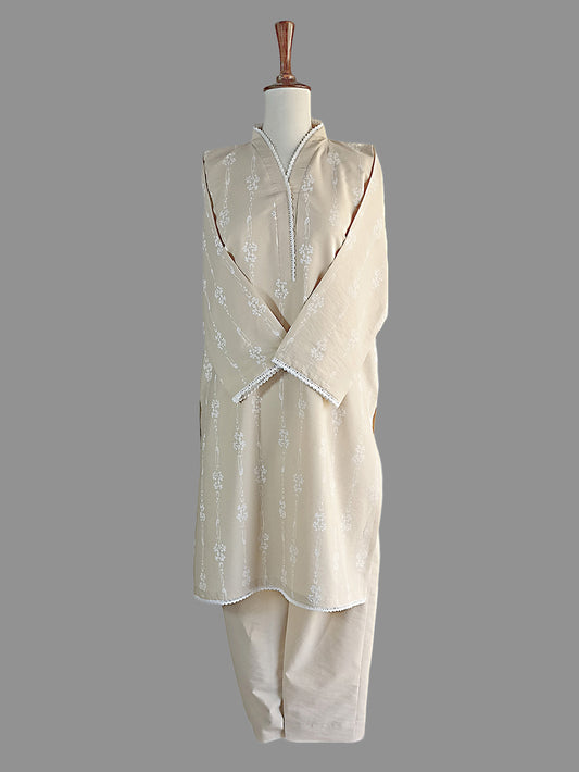 Skin Crinkle-Cotton Kurta