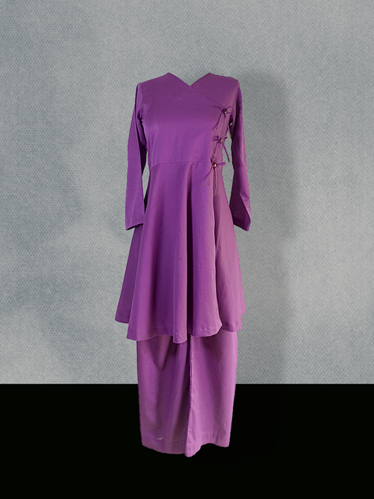 Midnight-Purple Lawn dress