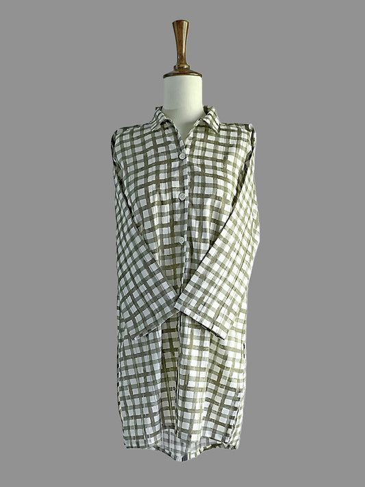 Doria-Lawn Check Shirt