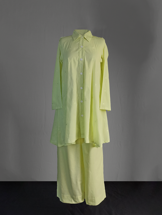 Key-Lime Embroided Shirt