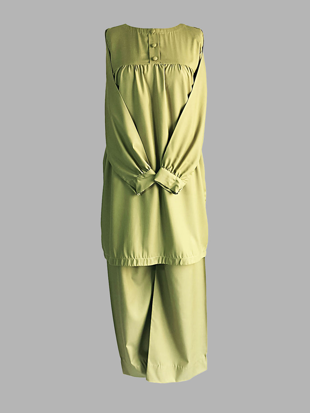 Sage casual-wear Cotton Dress