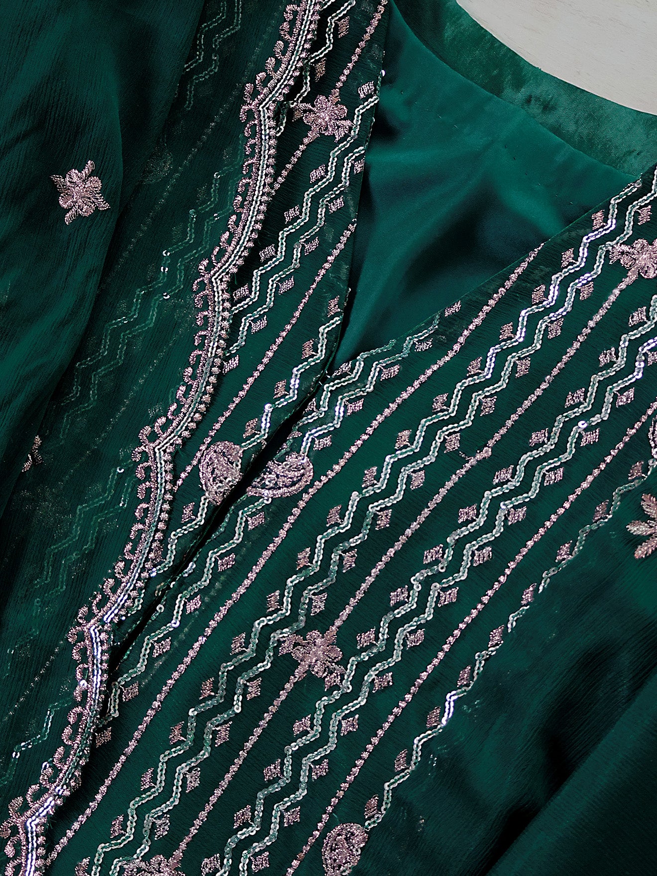 Pine-Green Kurta & Jacket