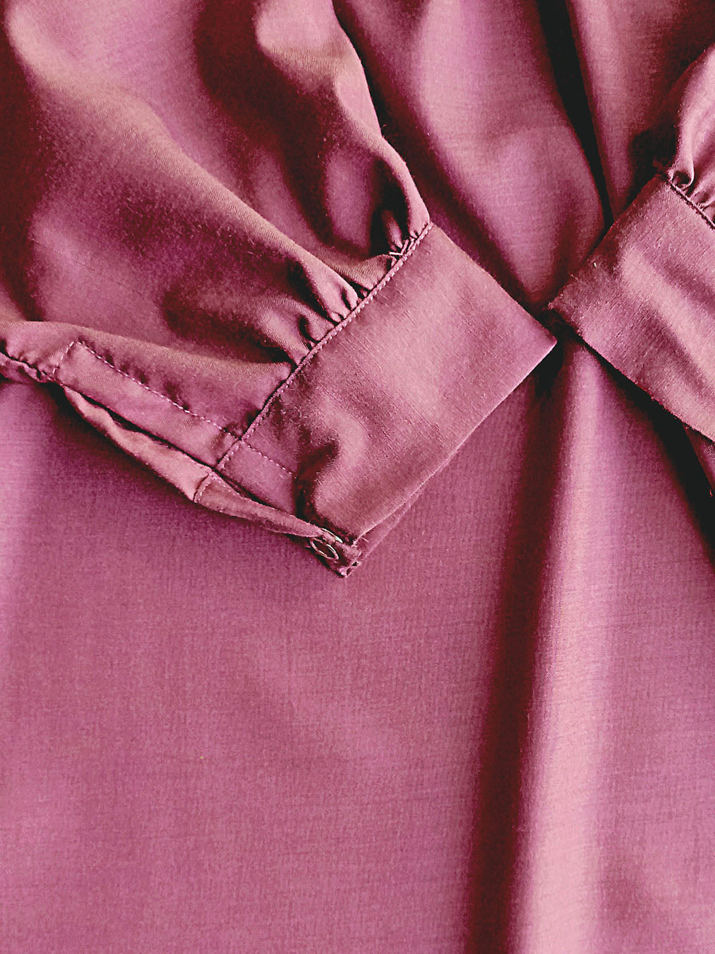 Burgundy casual-wear Cotton Dress