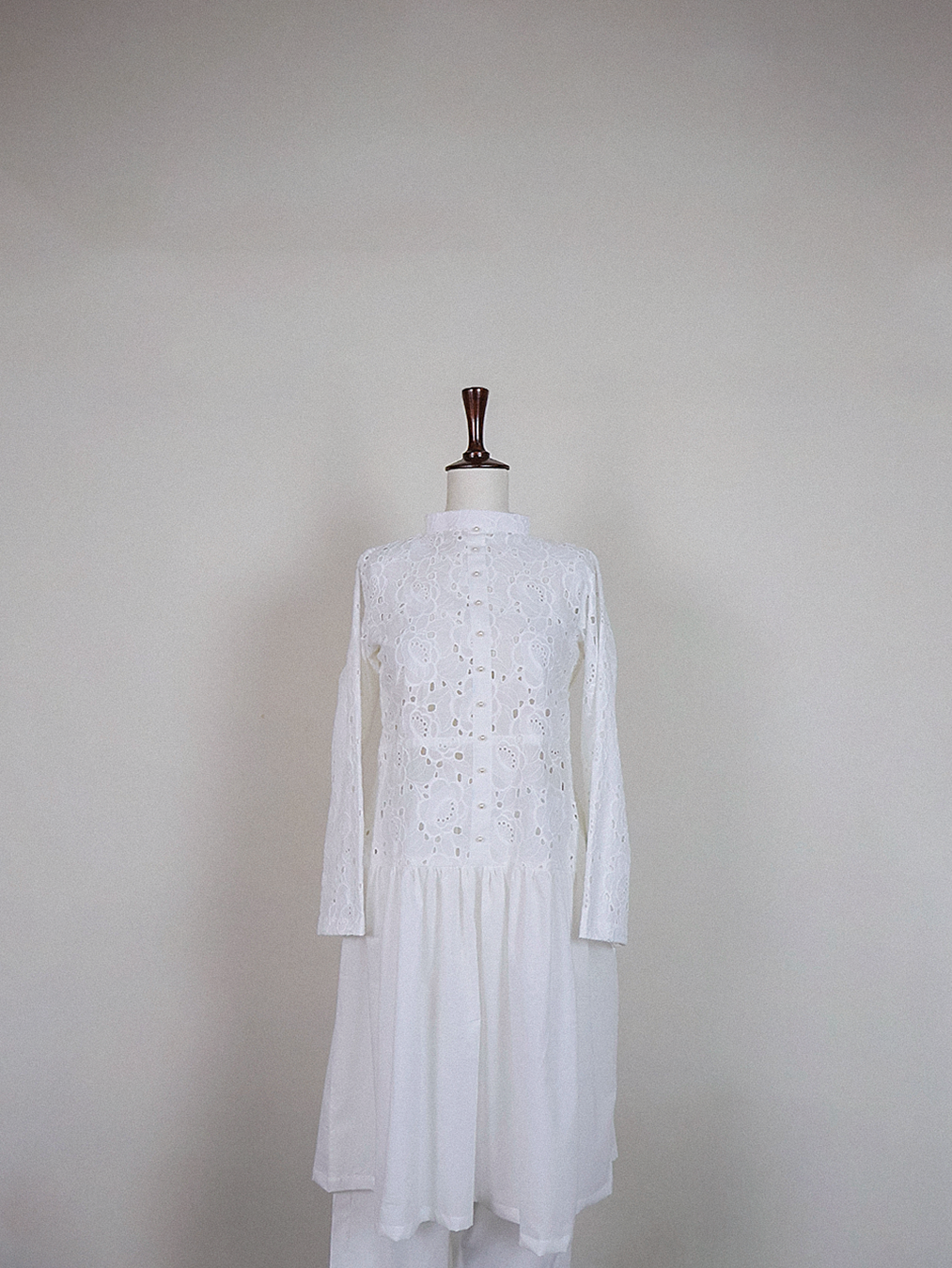 White Eyelet Midi Dress