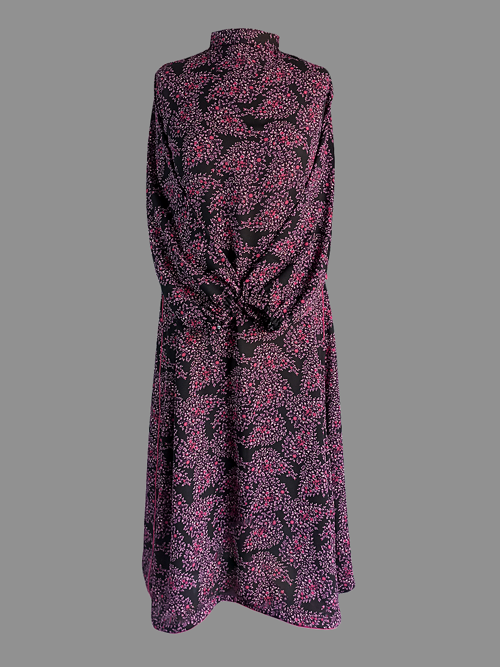 Black floral-printed dress