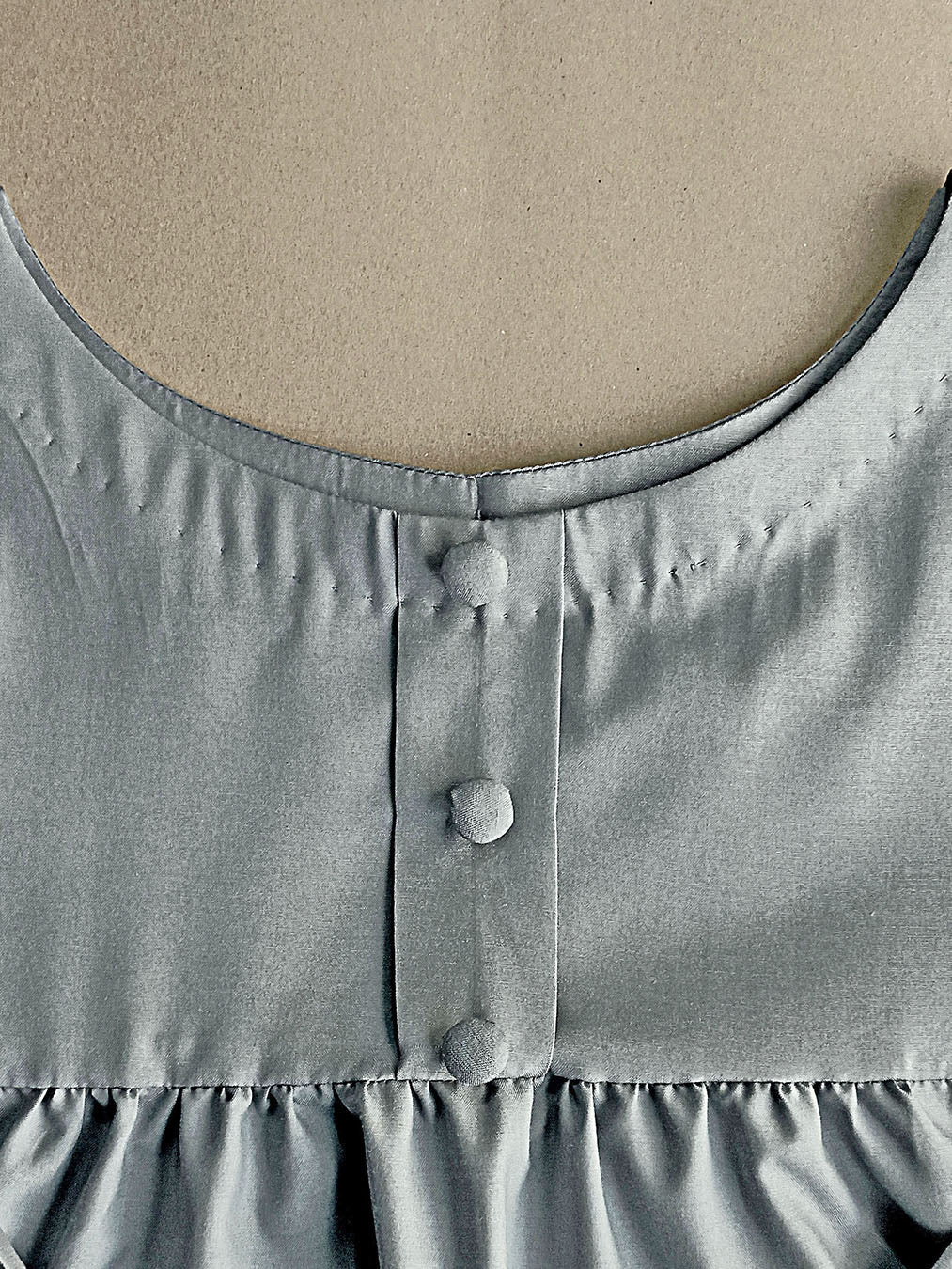 Grey casual-wear Cotton Dress