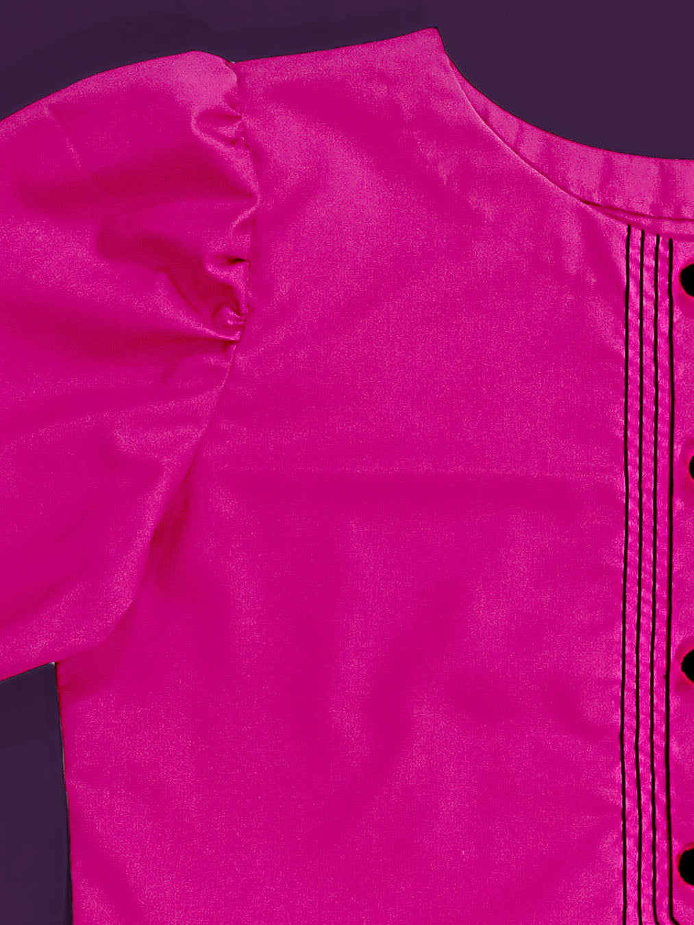 Hot-pink Cambric Cotton Dress