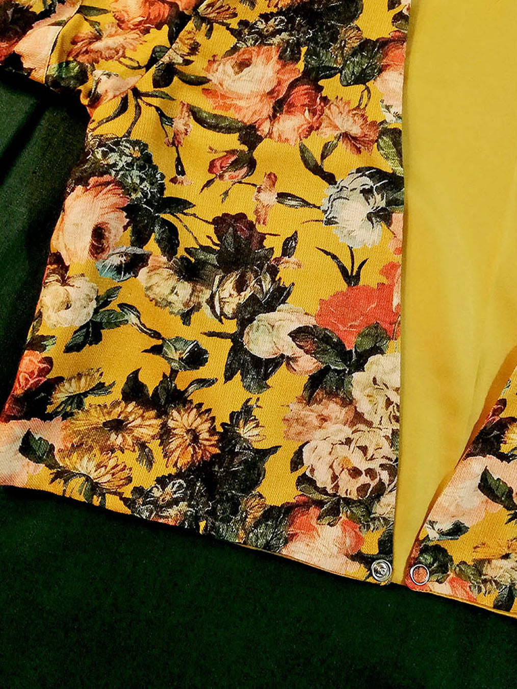 Green Khadar Suit & Jacket.