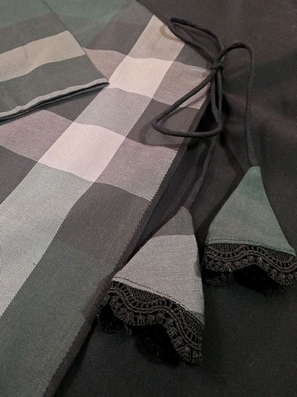 Plaided Cambric Cotton Angrakha Shirt