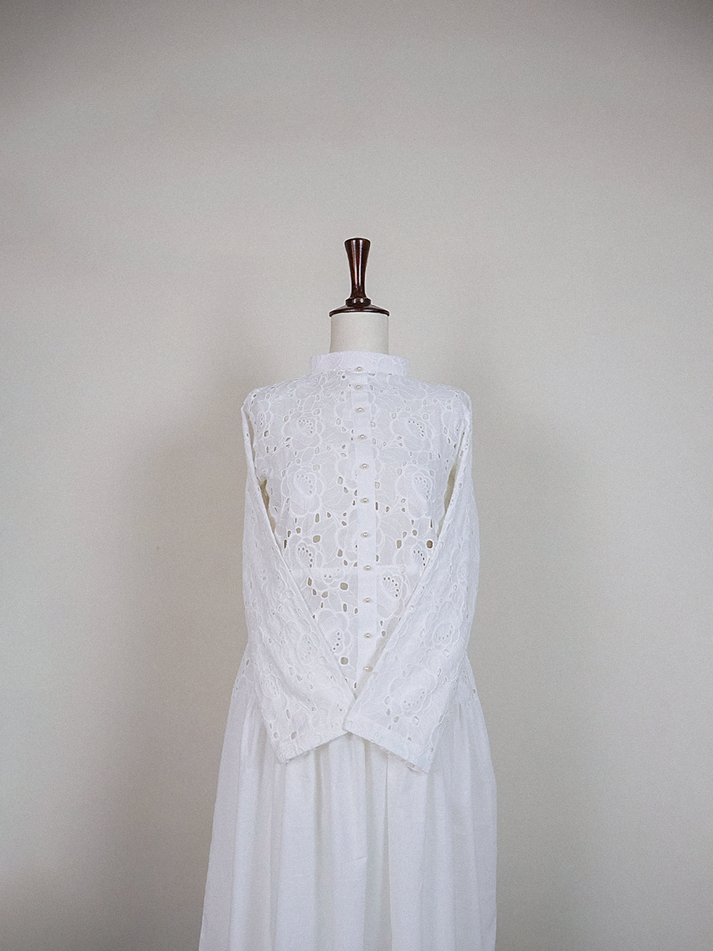 White Eyelet Midi Dress