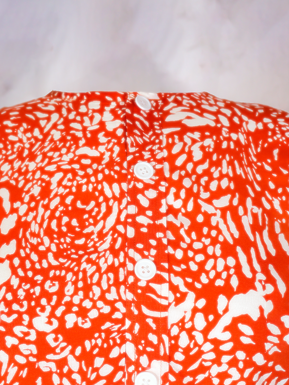 Orange-White Printed Co-ord set