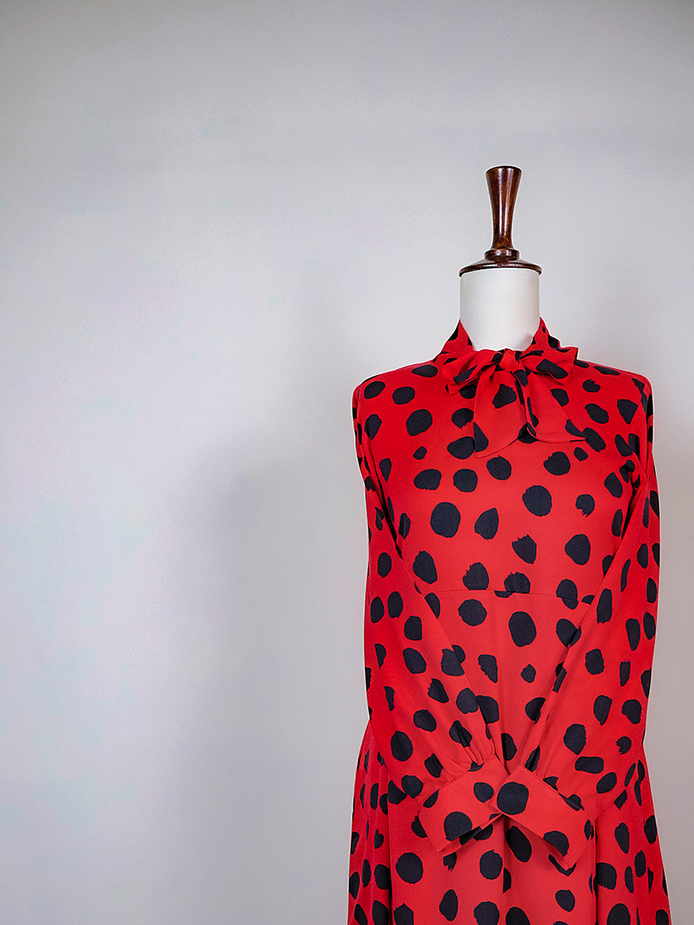 Red-Black Polka Dress