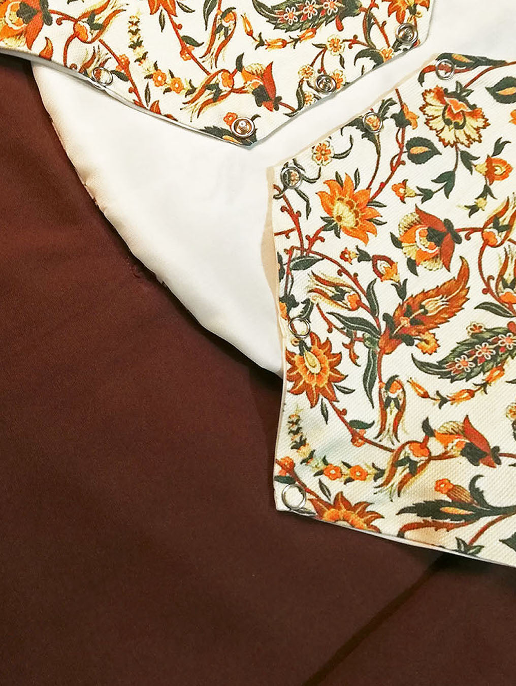 Brown Khadar Gown & Jacket