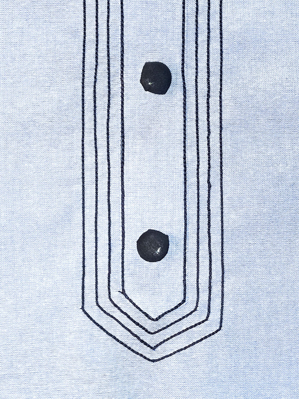 Light-blue Cambric Cotton Dress