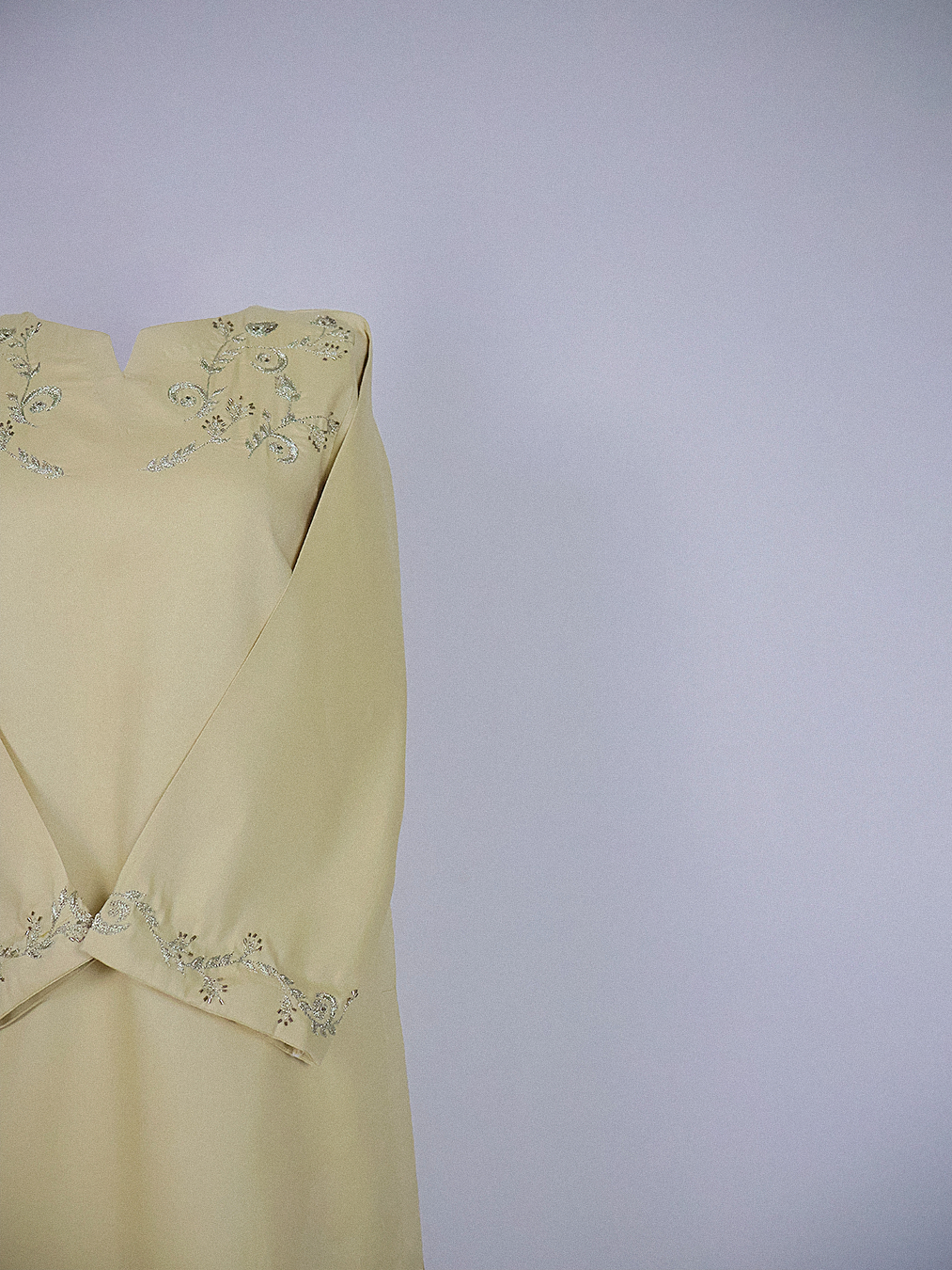 Yellow Hand-Embroidered Kurta