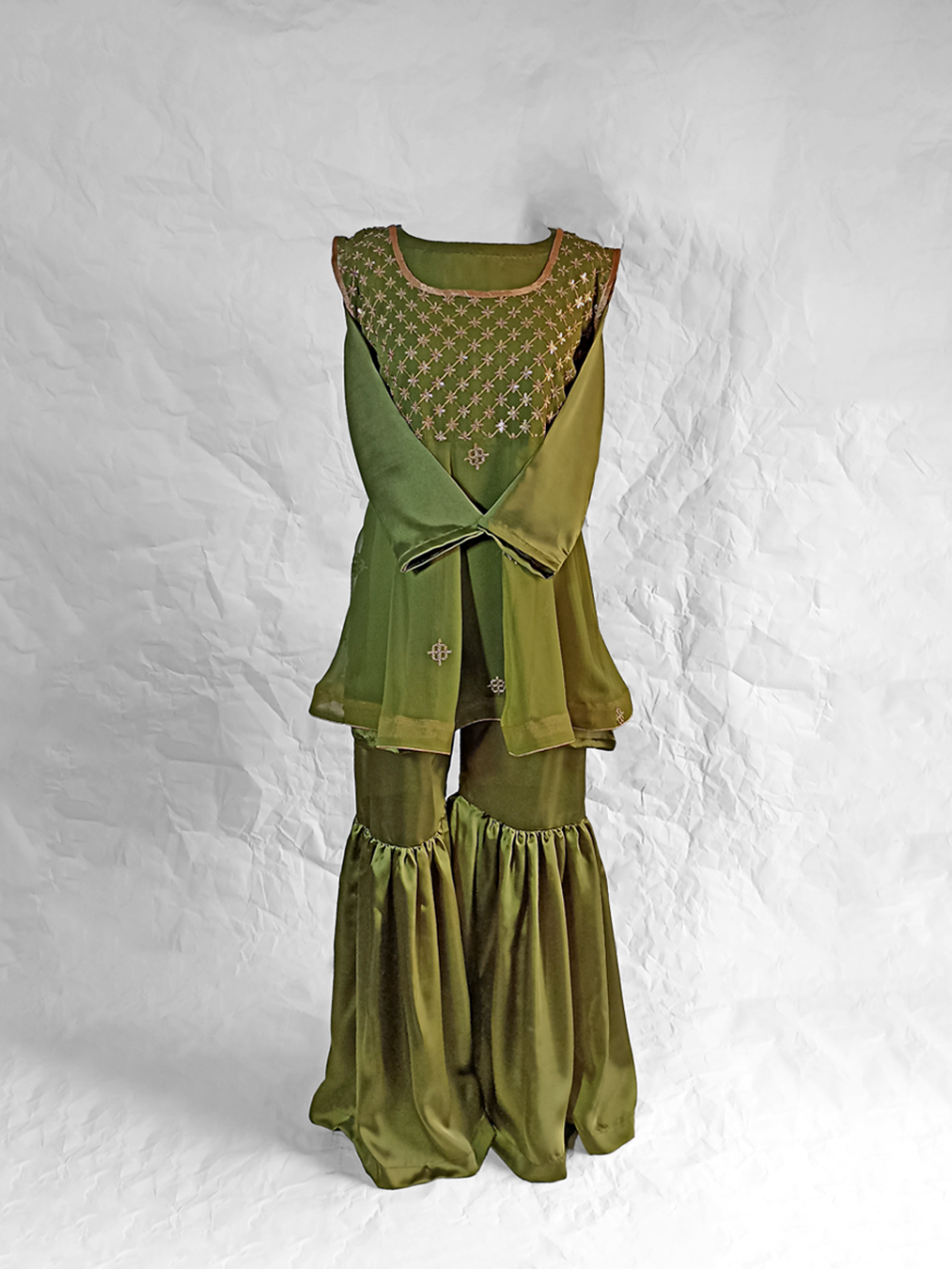 Dark Mehendi-Green Dress