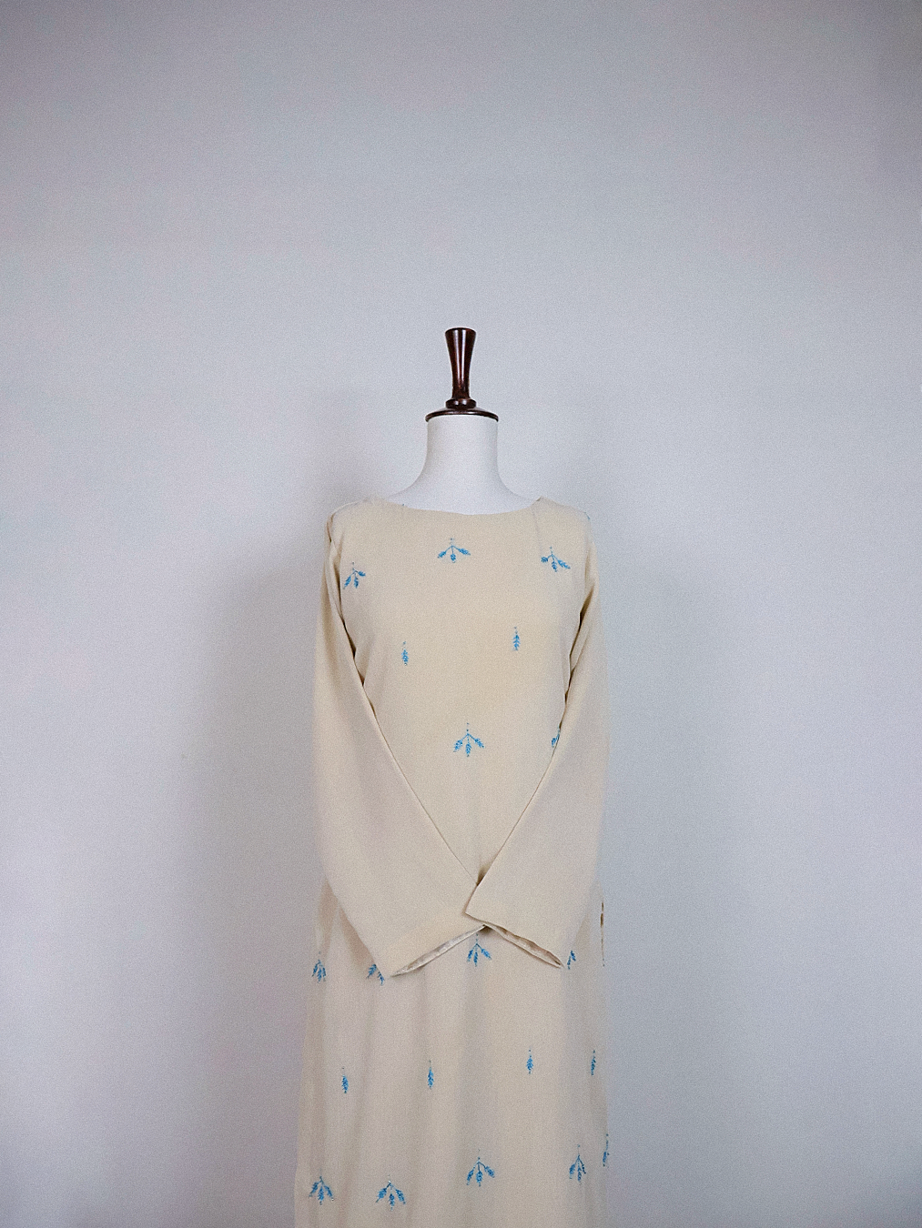 Pale-Beige Hand-Embroidered Kurta