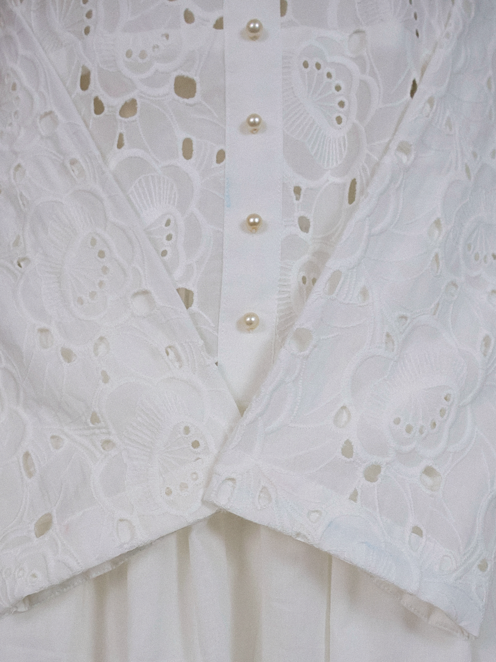 White Eyelet Midi Dress