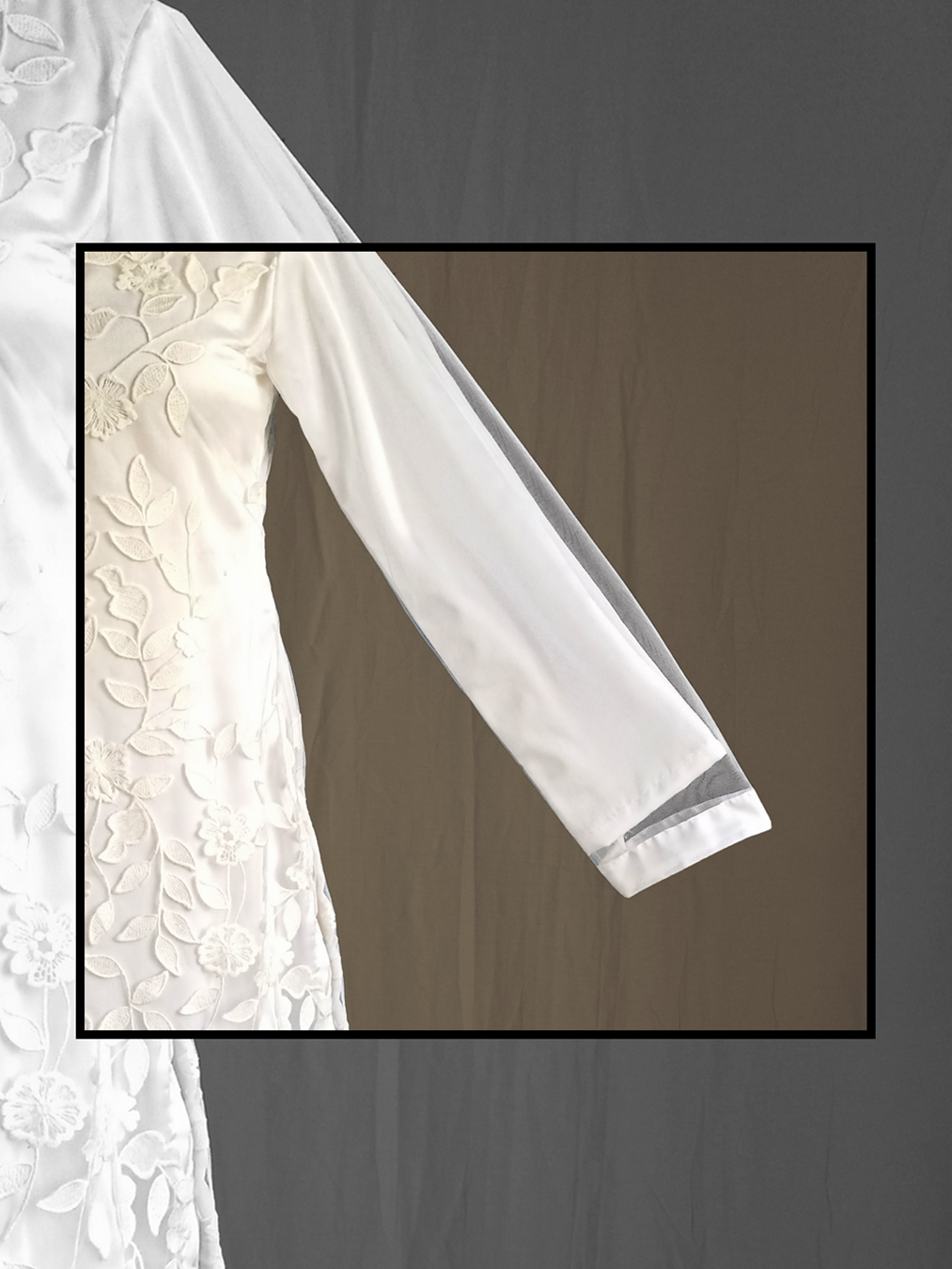 White Embroided Long Kurta