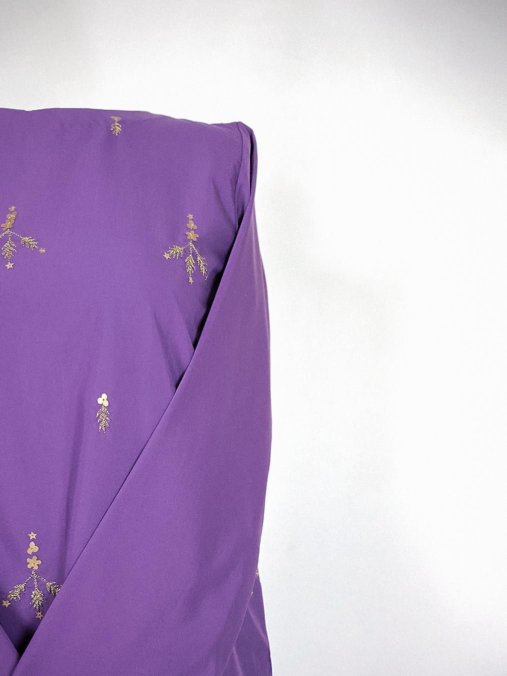 Grape Violet Hand-Embroidered Kurta