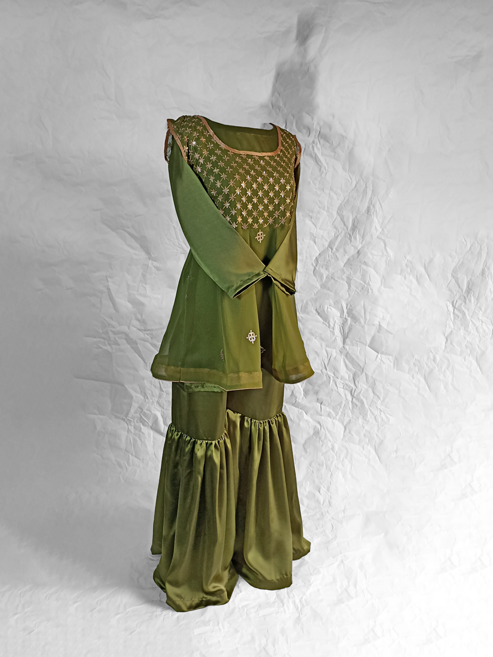 Dark Mehendi-Green Dress