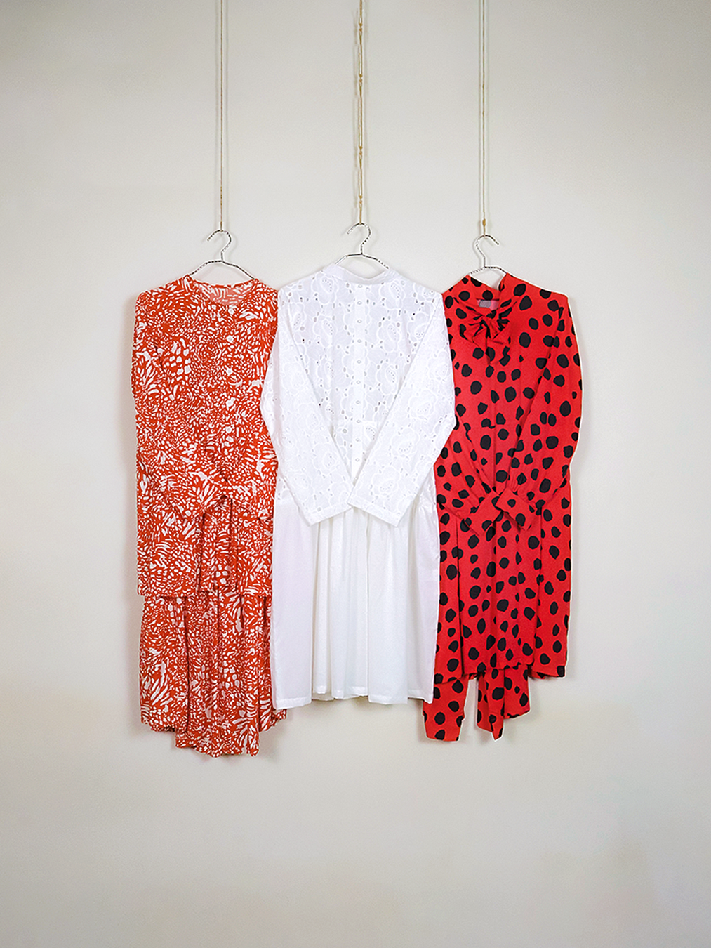 Red-Black Polka Dress