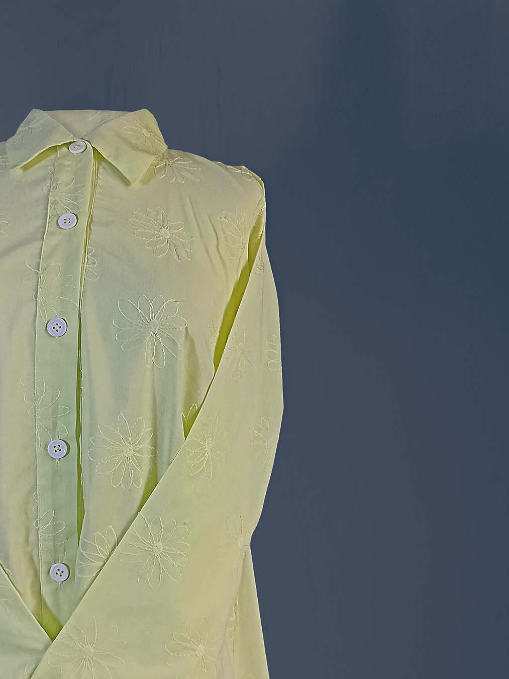 Key-Lime Embroided Shirt