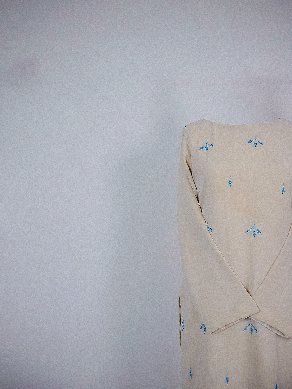 Pale-Beige Hand-Embroidered Kurta