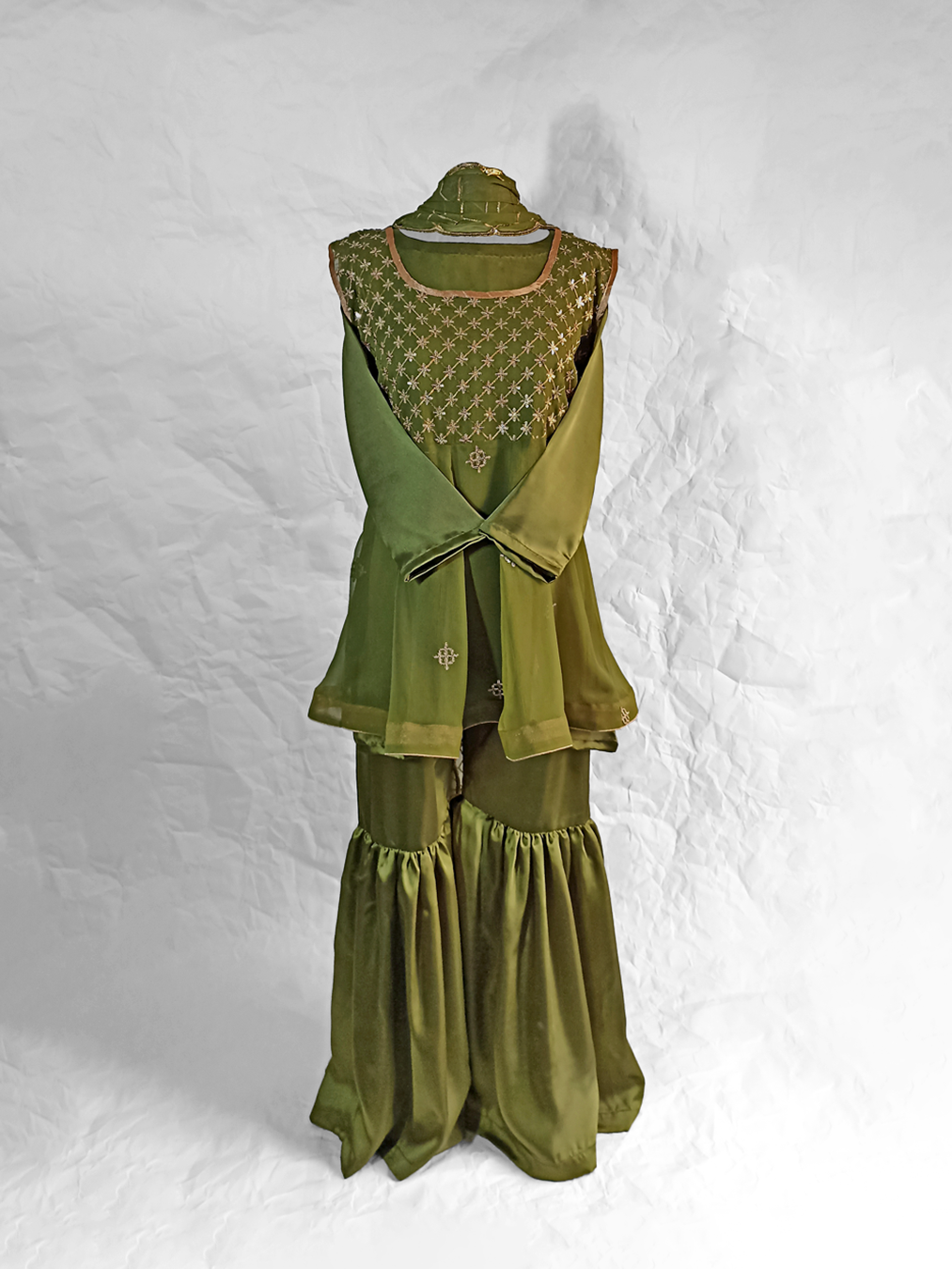 Dark Mehendi-Green Dress