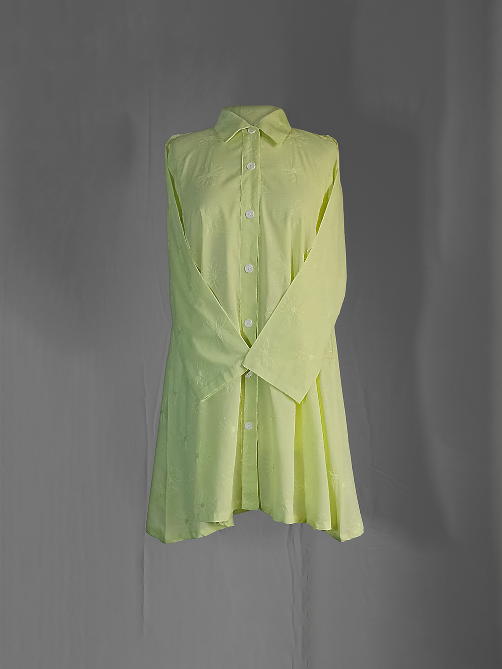 Key-Lime Embroided Shirt