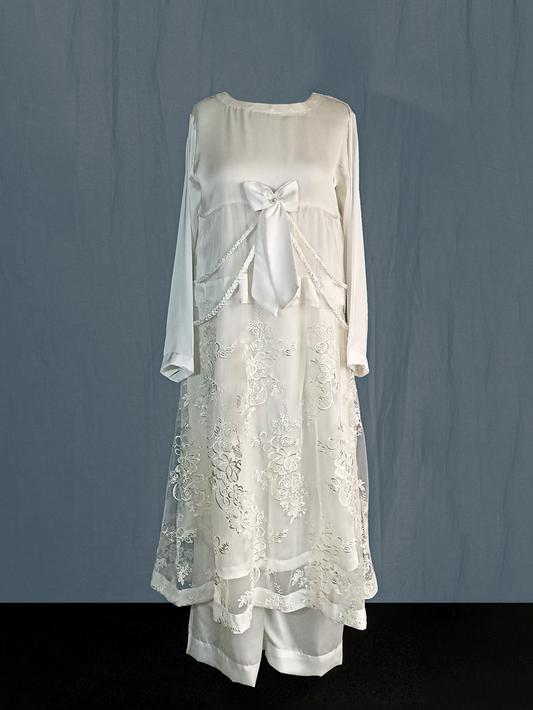 White Embroided Dress